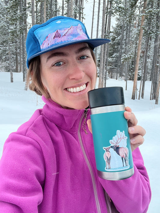 Kissing Elks Sticker