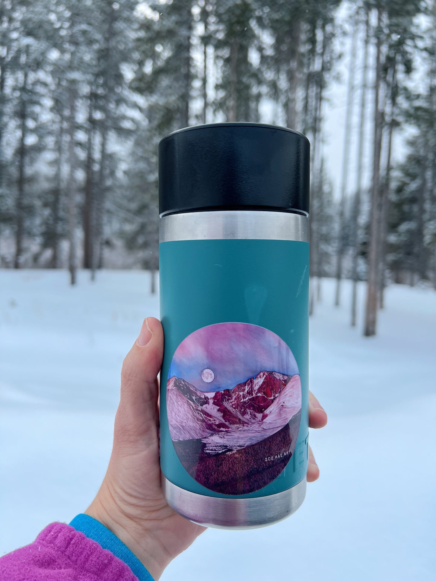 Longs Peak with Snow Sticker