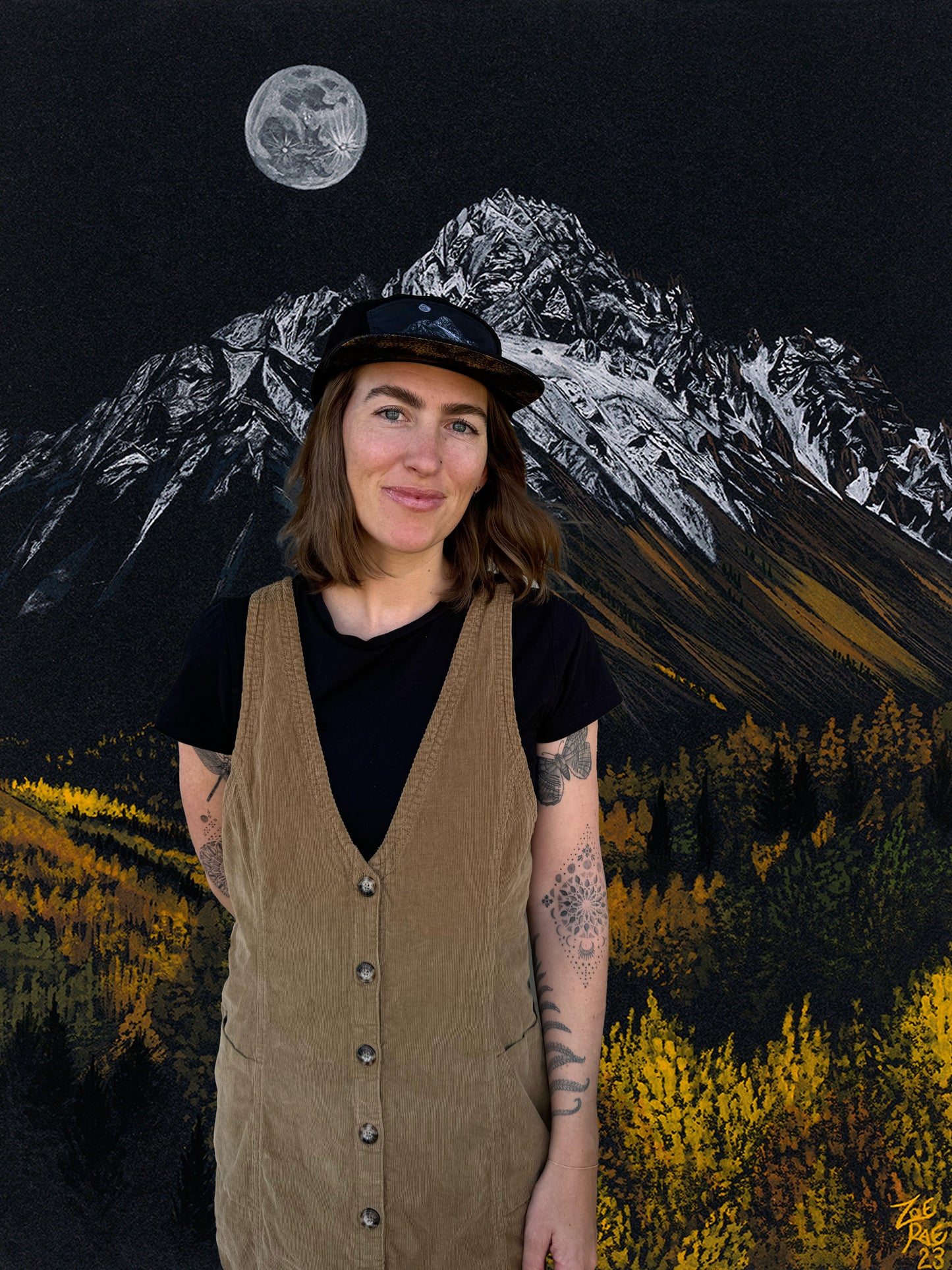 Autumnal Mt. Sneffels Fleece Hat