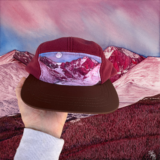 Longs Peak with Snow Fleece Hat